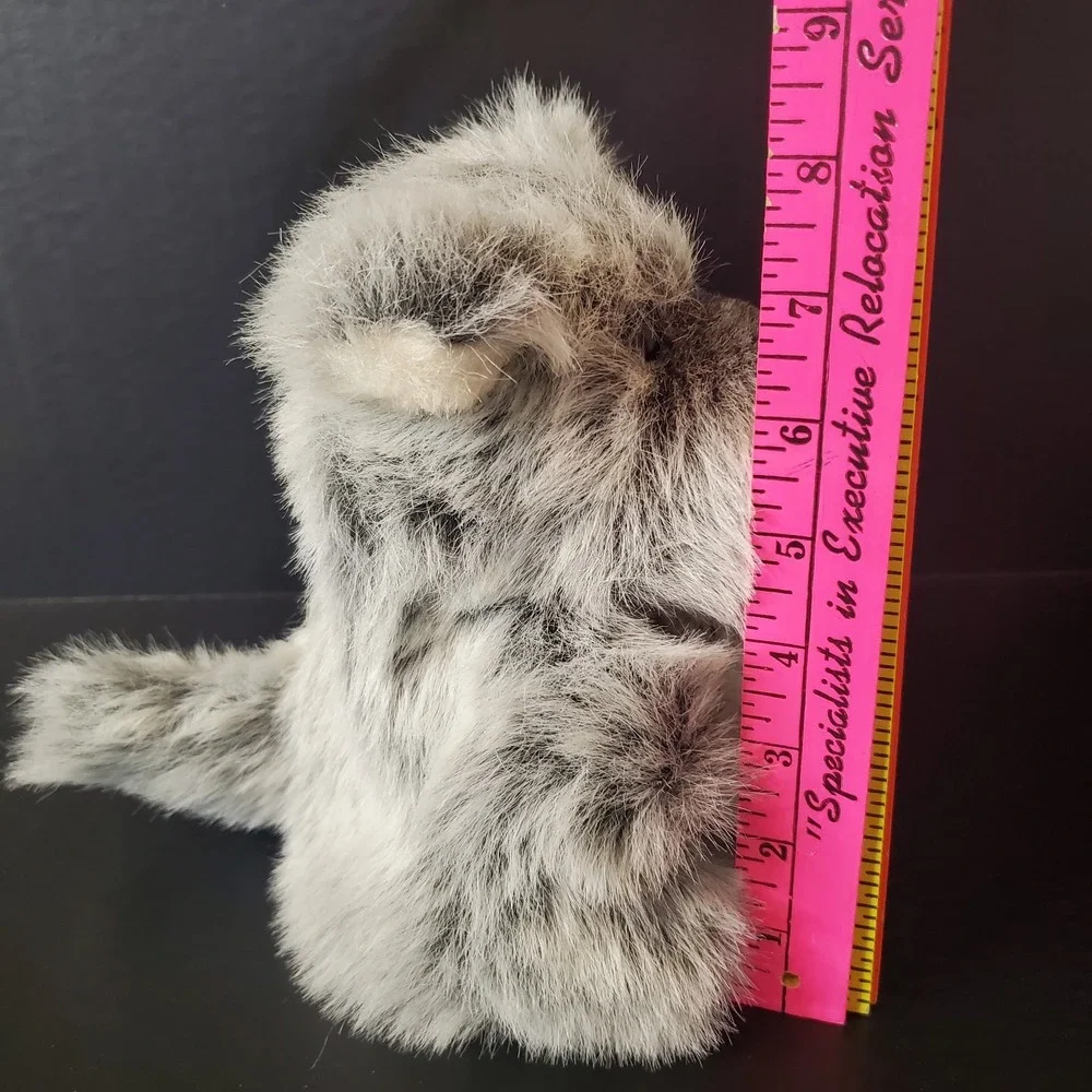 Gray Terrier Schnauzer Furry Full Body Hand Puppet 8
